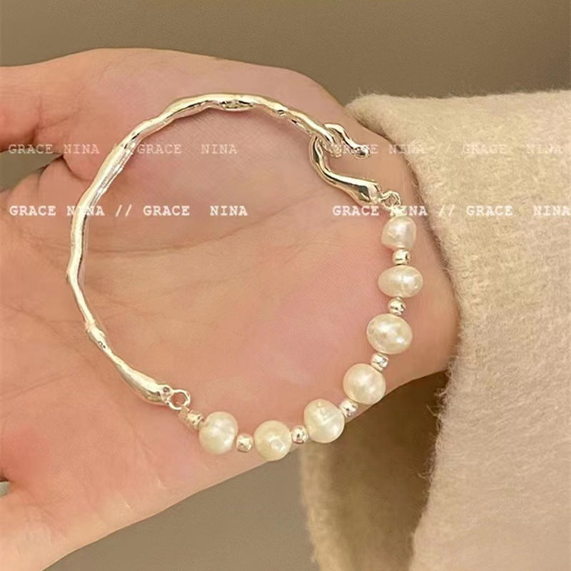 Ping al por mayor una hebilla de hebilla jade jade cristal pulsera de flores con cuentas